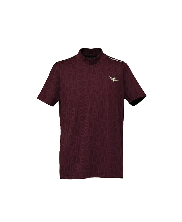 1piu1uguale3 GOLF JACQUARD MOCK NECK