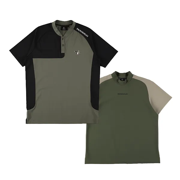 1piu1uguale3 golf メンズゴルフ ポロシャツ・モックネック