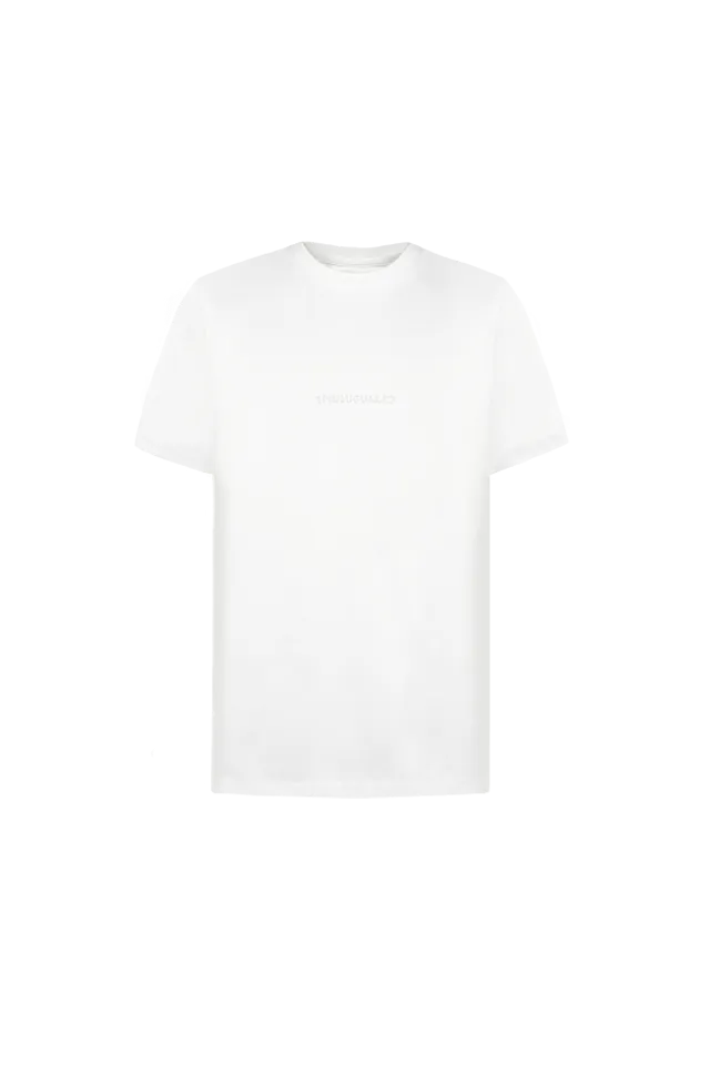 1PIU1UGUALE3スポーツリミテッド バックタグ半袖Tシャツ ホワイト