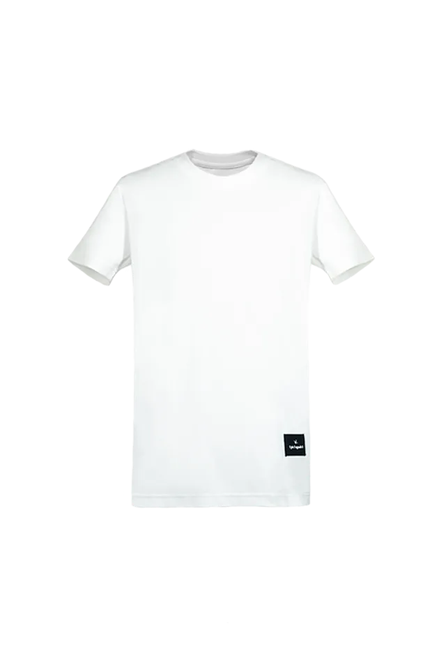 1PIU1UGUALE3 半袖タグTシャツ ホワイト