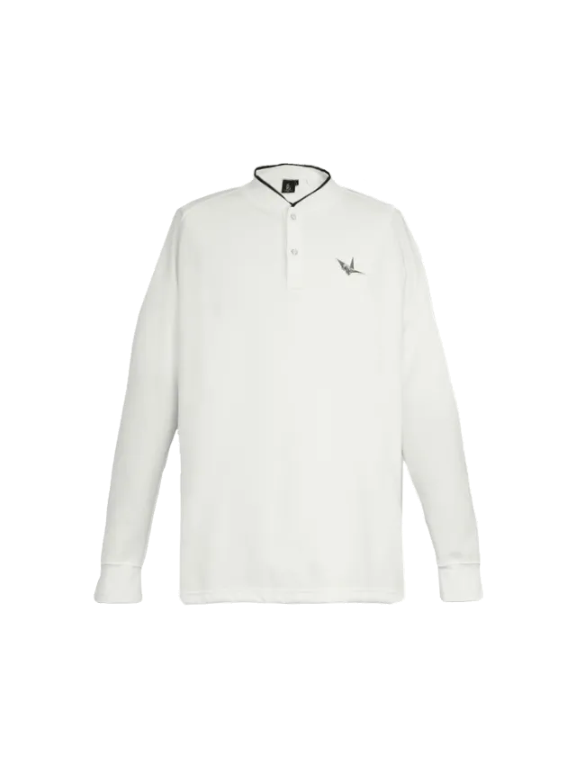 1PIU1UGUALE3 ホワイトポロシャツ 1PIU1UGUALE3 GOLF - 【MID SUMMER COLLECTION】 SS POLO STRIPE