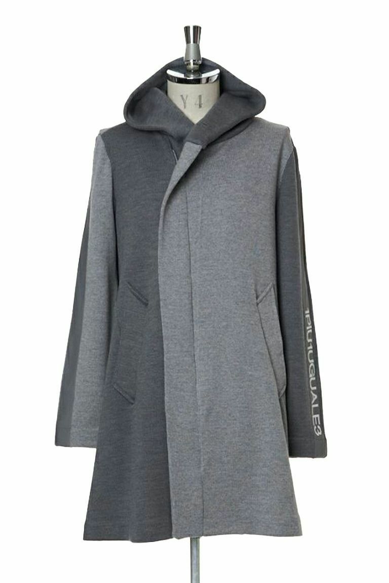 1piu1uguale3 コート |MRK192-WOL018-95 113 WRAP COAT ［GRAY］