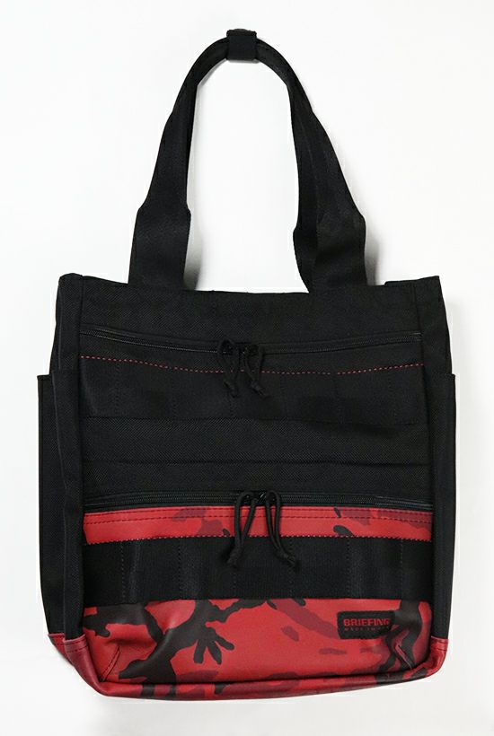 1piu1uguale3 グッズ |MRG199-NYN013-99-A45 1PIU1UGUALE3 × BRIEFING BUCKET TOTE  ［BLACK/RED］