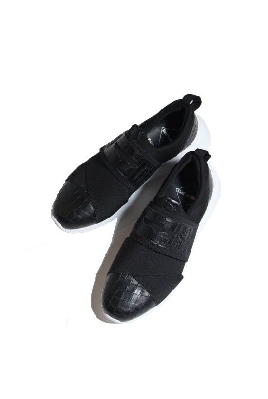 1piu1uguale3 パンツ |MRG257-COW072-99-10 1PIU1UGUALE3×BePositive WALK IN THE  AIR LOAFER ［BLACK/WHITE］