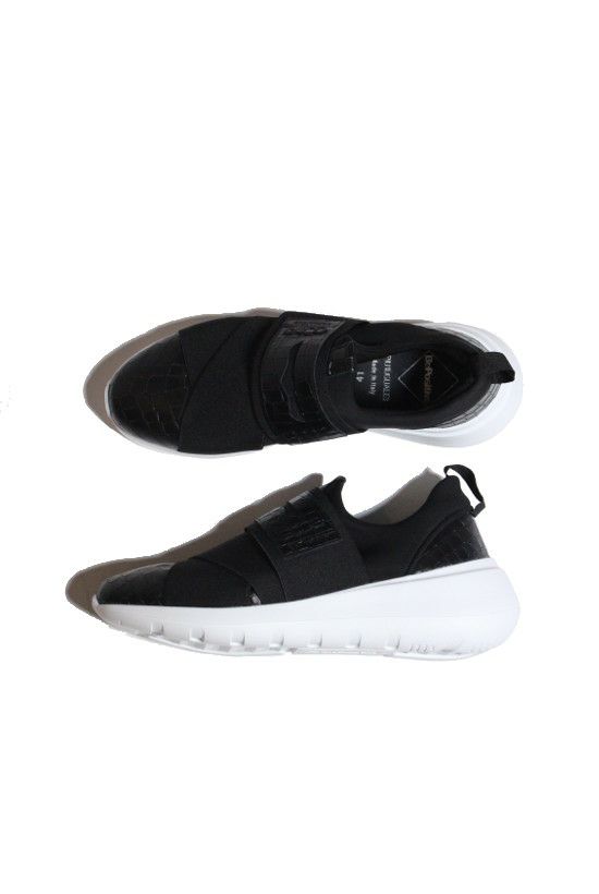 1piu1uguale3 パンツ |MRG257-COW072-99-10 1PIU1UGUALE3×BePositive WALK IN THE  AIR LOAFER ［BLACK/WHITE］