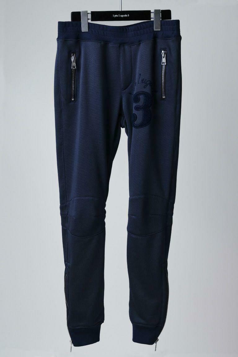 1piu1uguale3 パンツ |MRP433-PCT100-57 BIKER ZIP RIB PANTS［NAVY］