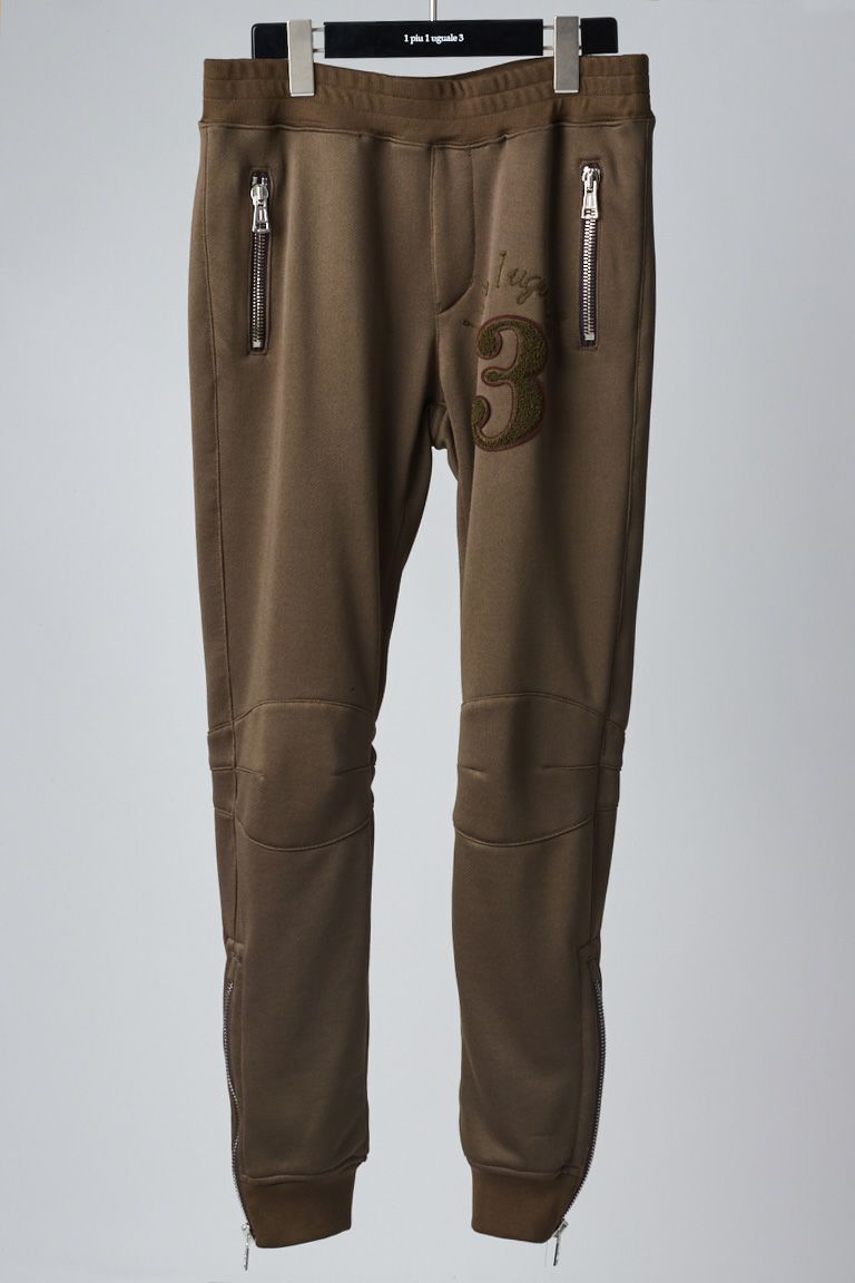パンツ 1PIU1UGUALE3 BIKER ZIP RIB PANTS 1PIU1UGUALE3 - BIKER RIB PANTS / スキューバ ダブルジャージ