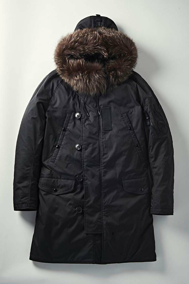 BLACK MILITARY BY YOSHIMASA HOSHIBA N-3B FLIGHT JACKET 