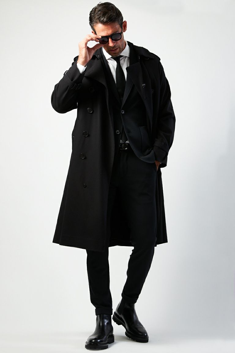 BLACK MILITARY Vol.17 FIRST TRENCH COAT［BLACK］ | VATOMCE
