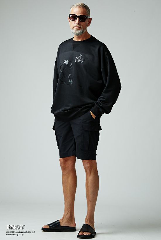 1piu1uguale3 PEANUTS DROP SHOULDER CREW - スウェットオンライン