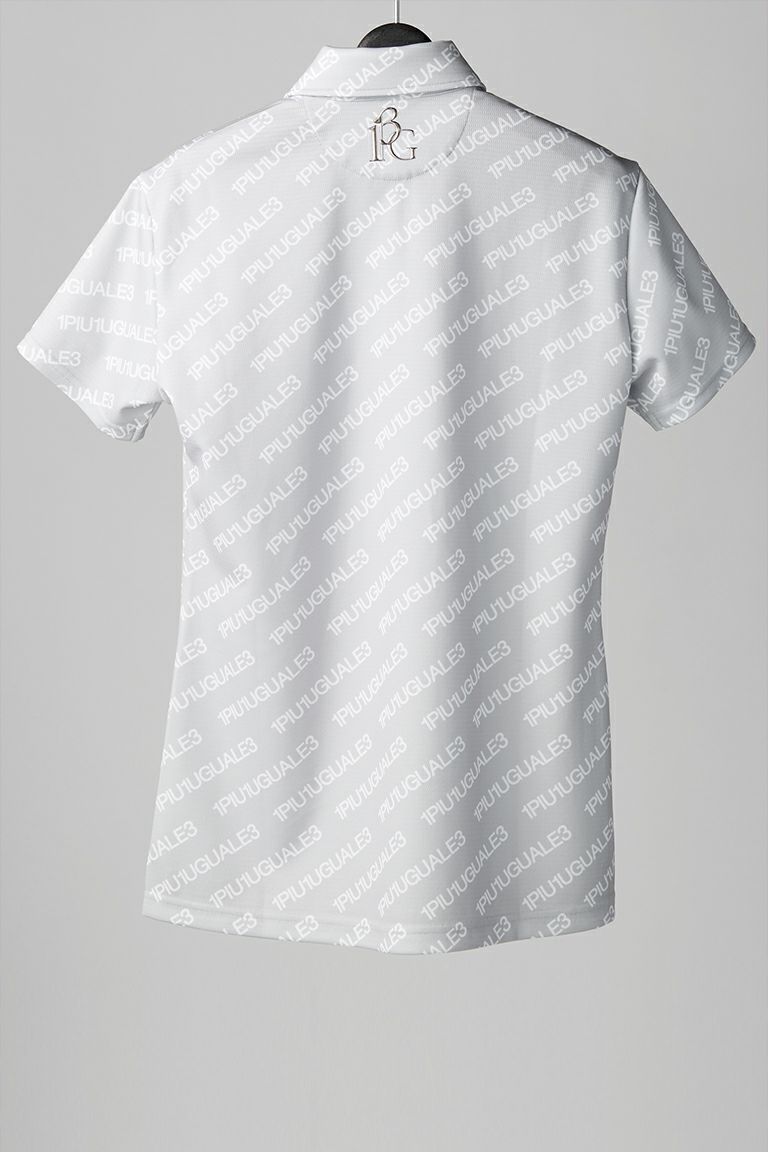 LADIES' DAGONAL LOGO S/S POLO［GRAY/WHITE］ | 1PIU1UGUALE3｜ウノ