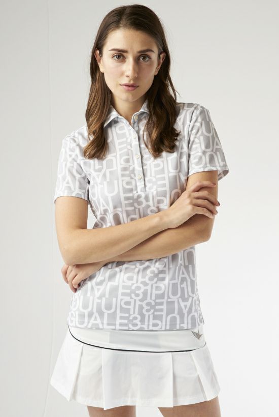 LADIES’ BIG LOGO S/S POLO［GRAY/WHITE］ | 1piu1uguale3 オンラインストア 大阪