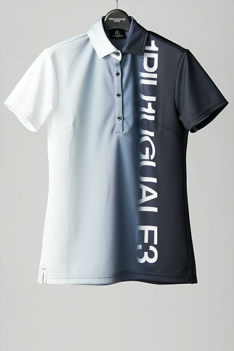 LADIES' GRADATION S/S POLO［BLACK］ | 1PIU1UGUALE3｜ウノ ピゥ ウノ