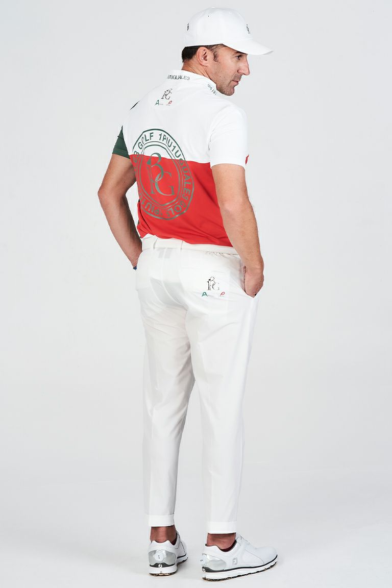 ADP S/S MOCK NECK CRAZY［WHITE/RED/GREEN］ | 1PIU1UGUALE3