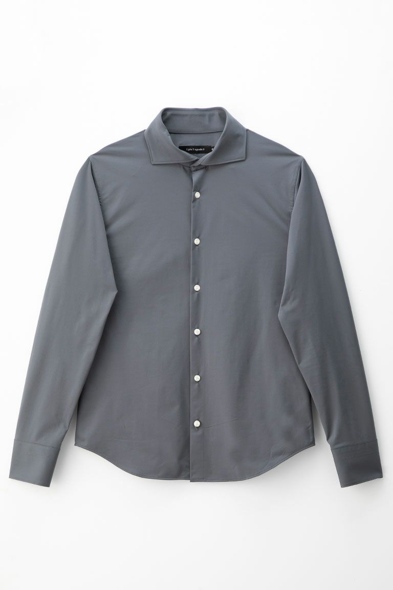 1piu1uguale3 PLAIN SHIRT D.GRAY - シャツ