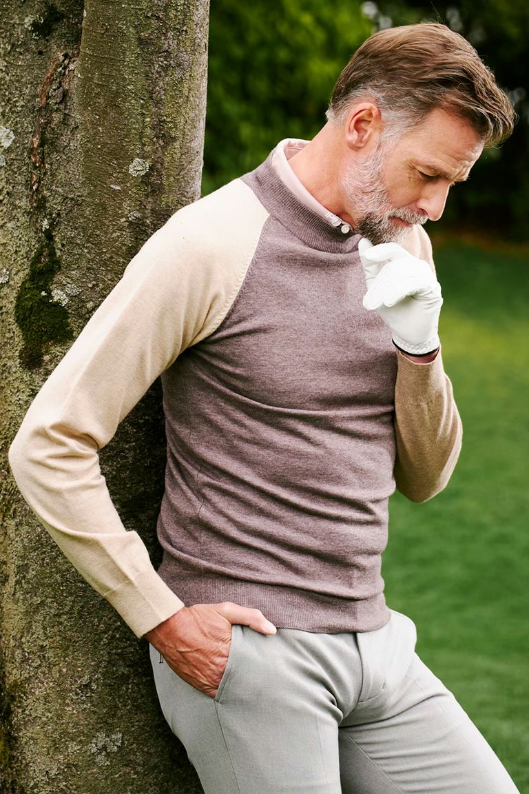 メンズウェア 1PIU1UGUALE3 GOLF CRAZY KNIT CRAZY KNIT MOCK［GRAY BEIGE］ | VATOMCE | 1PIU1UGUALE3正規店
