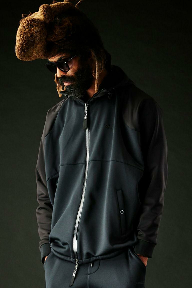 113 SPORT MOVING ZIP HOODIE［BLACK］ | VATOMCE | 1PIU1UGUALE3正規店 