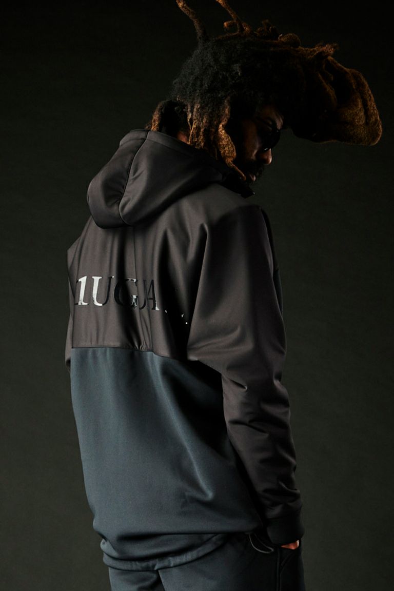 113 SPORT MOVING ZIP HOODIE［BLACK］ | 1PIU1UGUALE3｜ウノ ピゥ