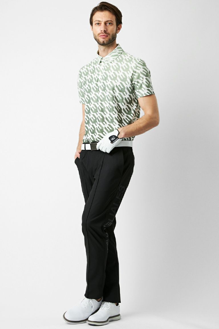 HOUNDTOOTH S/S POLO TOGA LIMITED MODEL［KHAKI］ | VATOMCE