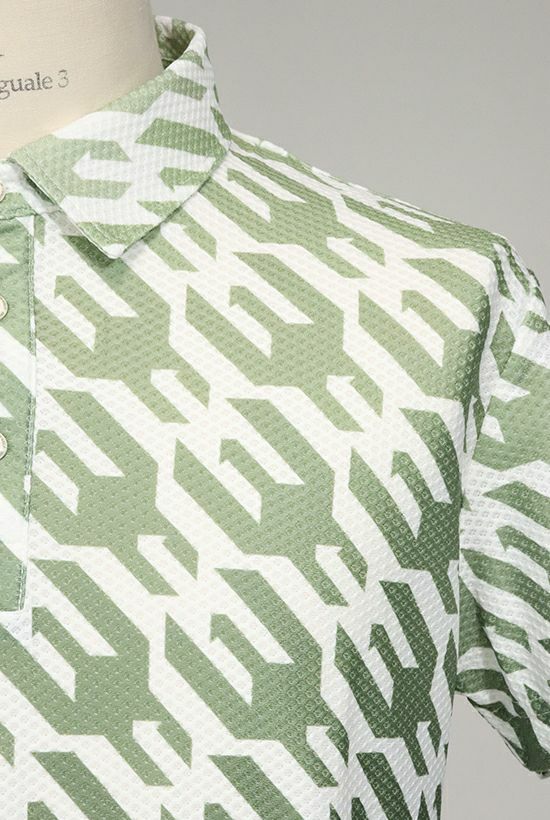 HOUNDTOOTH S/S POLO TOGA LIMITED MODEL［KHAKI］ | VATOMCE