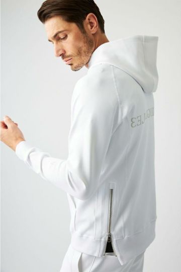113 SPORT ANNIVERSARY LIMITED SIDE ZIP PULLOVER［WHITE