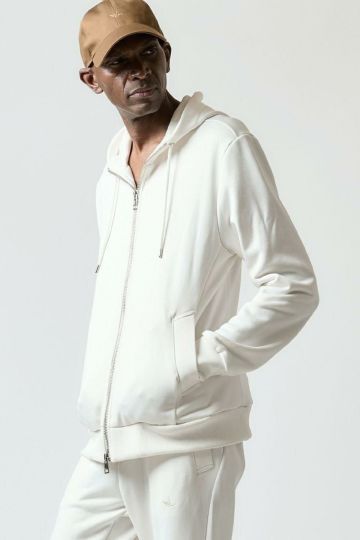 1piu1uguale3 コート |MRC097-POE105-12 WRAP HOOD ［OFF WHITE］