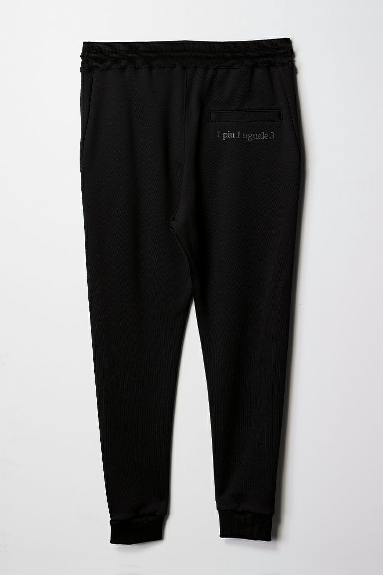 RIB PANTS［BLACK］ | 1PIU1UGUALE3｜ウノ ピゥ ウノ ウグァーレ トレ