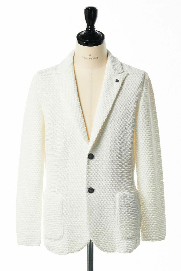 クリーニング済【美品】1piu1uguale3 LUIGE ニットジャケット クリーニング済【美品】1piu1uguale3 LUIGE ニットジャケット