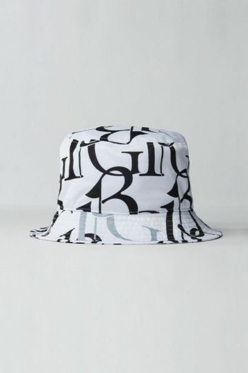 113G FULL LOGO MIX BUCKET HAT［WHITE］ | 1PIU1UGUALE3｜ウノ ピゥ