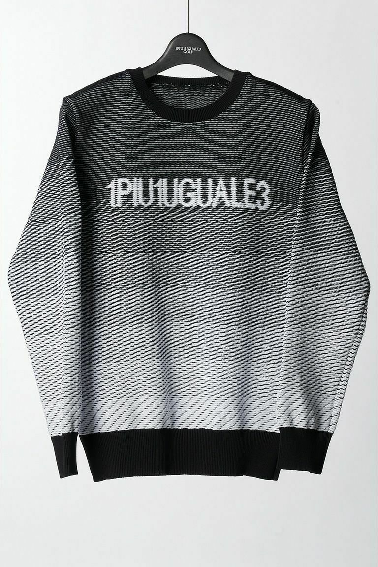 R-NECK KNIT GRADATION［BLACK］ | 1PIU1UGUALE3｜ウノ ピゥ ウノ