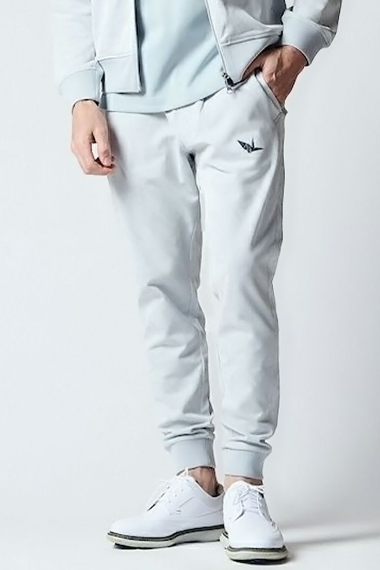JERSEY PANTS DIAGONAL LOGO［WHITE/GRAY］ | VATOMCE | 1PIU1UGUALE3  