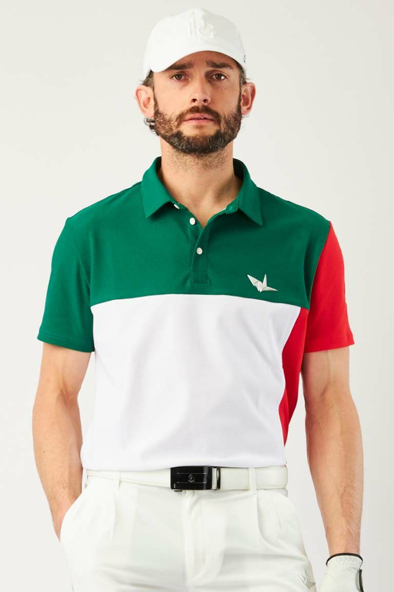 ADP GOLF S/S POLO CRAZY［WHITE/GREEN］ | 1PIU1UGUALE3｜ウノ ピゥ