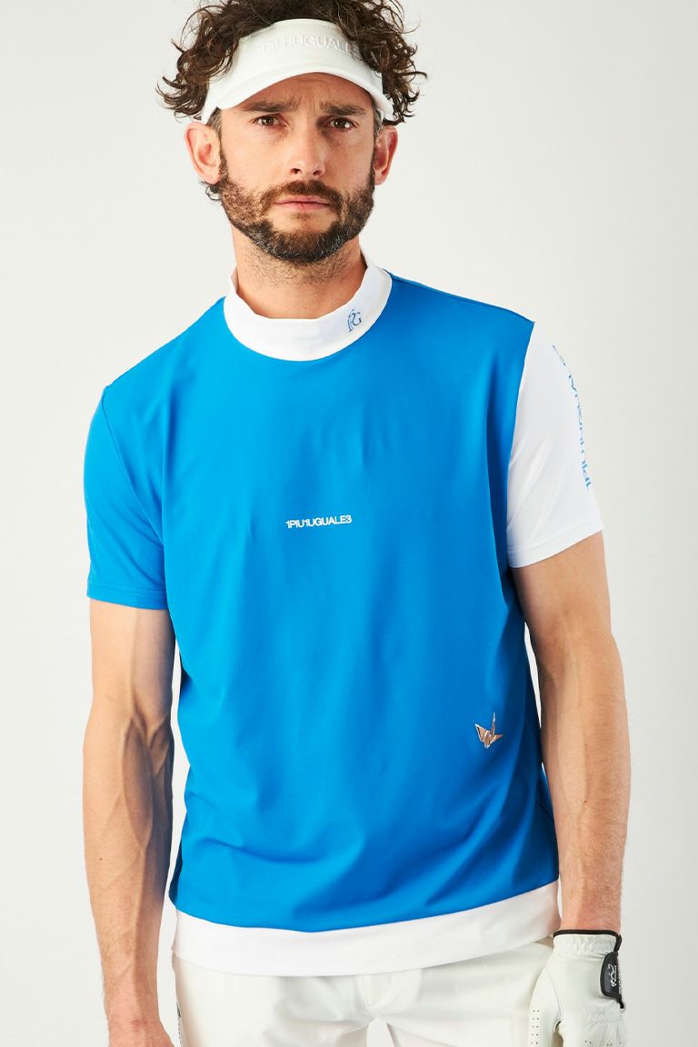 ADP GOLF S/S MOCK NECK［TURQOISE/WHITE］ | VATOMCE | 1PIU1UGUALE3 
