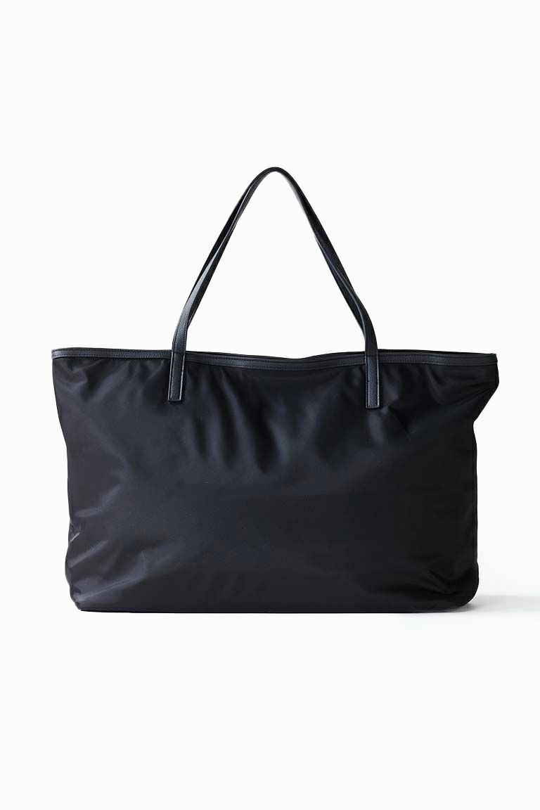 Black tote bag discount nylon