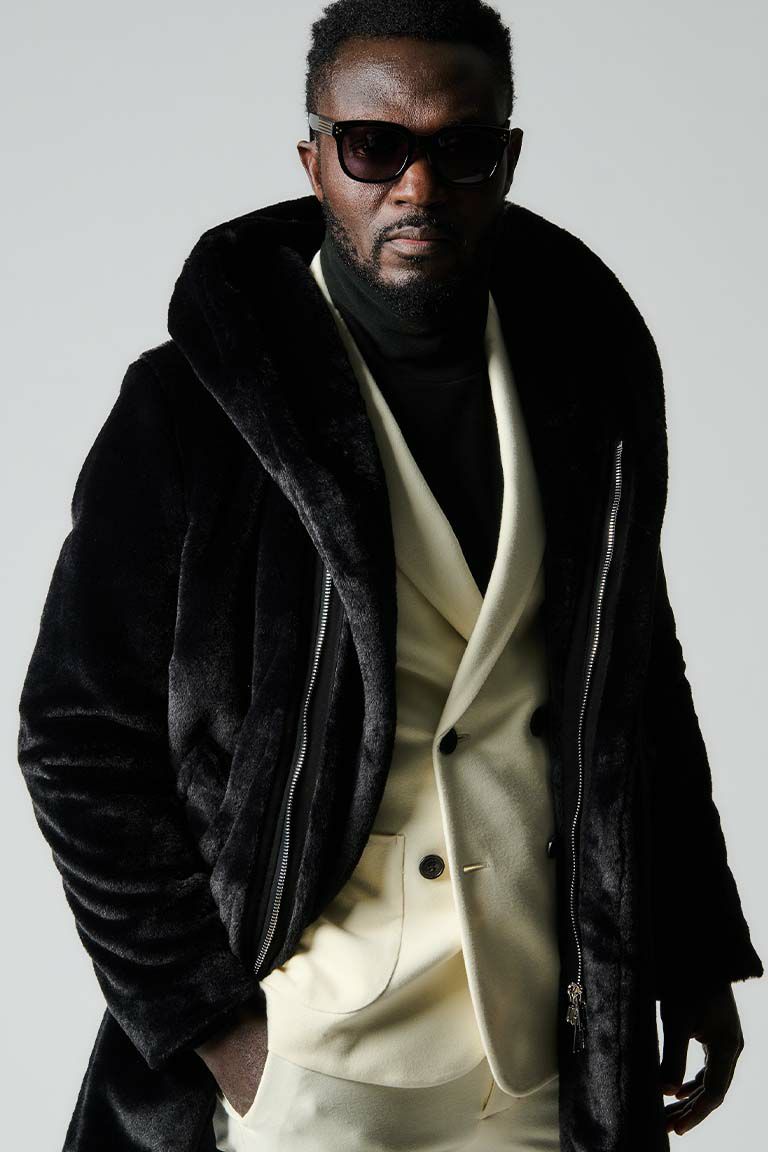 WRAP COAT［BLACK］ | VATOMCE | 1PIU1UGUALE3正規店