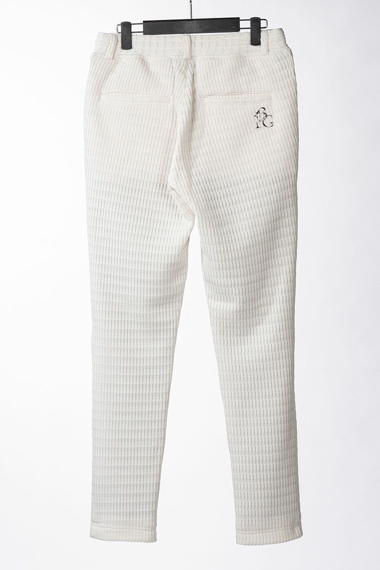 サイズM【未使用】1PIU1UGUALE3 GOLF タックパンツ ホワイト WAFFLE TRACK PANTS［WHITE］ | VATOMCE | 1PIU1UGUALE3正規店