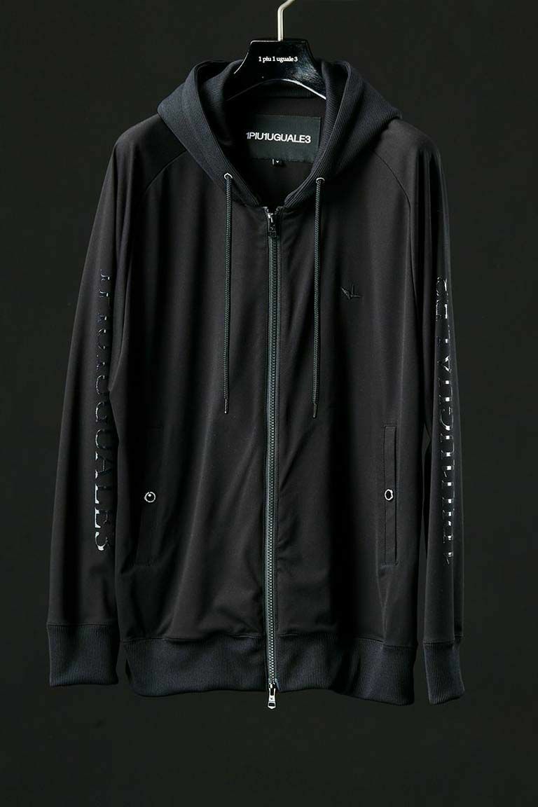 1PIU1UGUALE3 SPORT COMFORTABLE TAG ZIP PARKA［BLACK