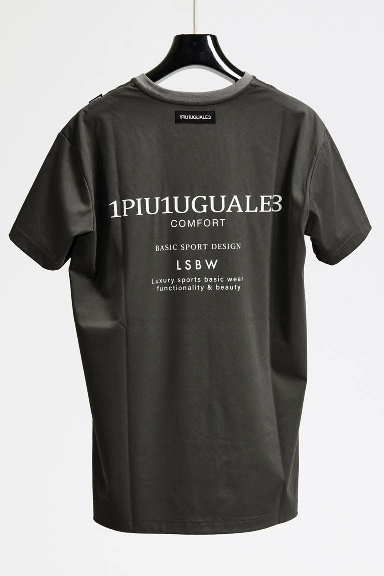 1PIU1UGUALE3 SPORT COMFORTABLE TAG CREW S/S［CHARCOAL］ | VATOMCE