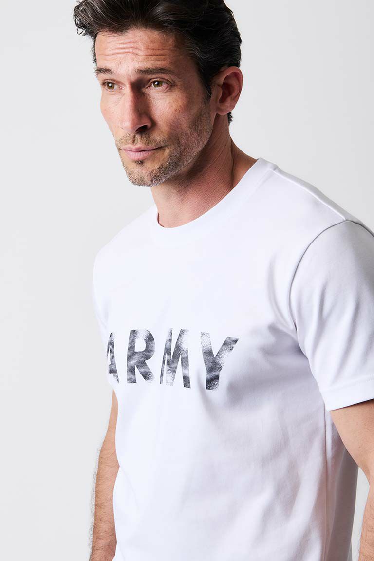 その他 1PIU1UGUALE3 VINTAGE LOGO ARMY T-SHIRT 1PIU1UGUALE3 VINTAGE LOGO ARMY T-SHIRT