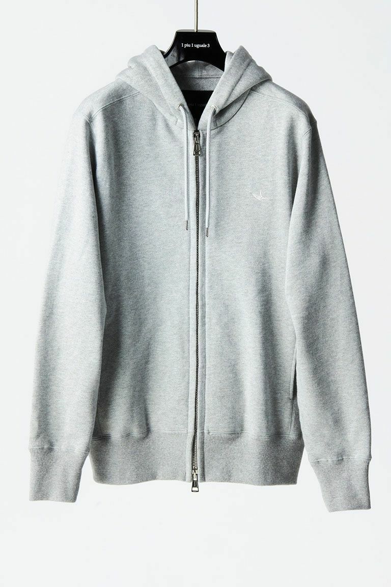 1piu1uguale3 スウェット |MRB526-COT322-95 SIC ZIP HOODED［GRAY］