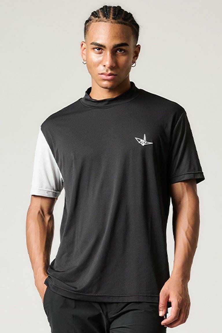 メンズウェア 1PIU1UGUALE3 GOLF CIRCLE LOGO MOC NECK 1PIU1UGUALE3 GOLF CIRCLE LOGO MOC NECK