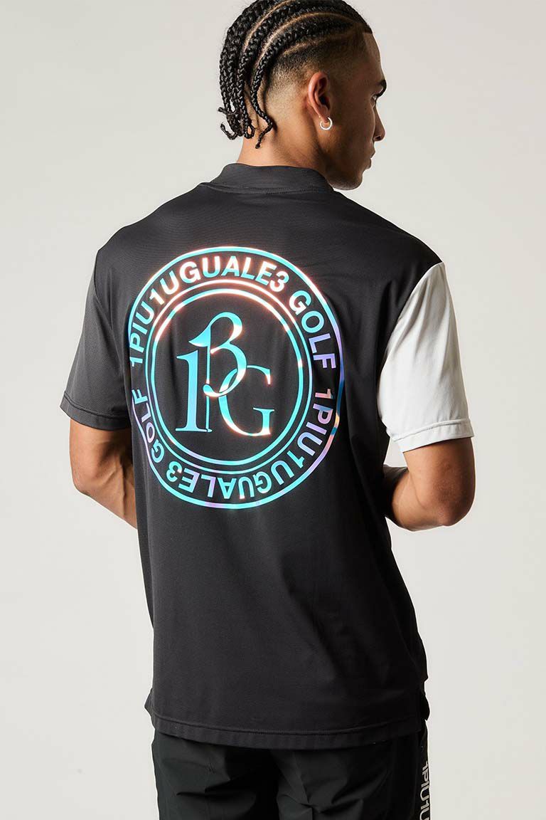 メンズウェア 1PIU1UGUALE3 GOLF CIRCLE LOGO MOC NECK 113 GOLF S/S MOCK NECK SPORTS |1PIU1UGUALE3(ウノ ピゥ ウノ