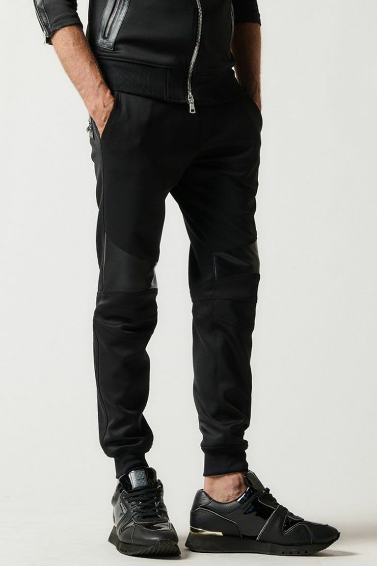 BIKER RIB PANTS［BLACK］ | 1PIU1UGUALE3｜ウノ ピゥ ウノ ウグァーレ