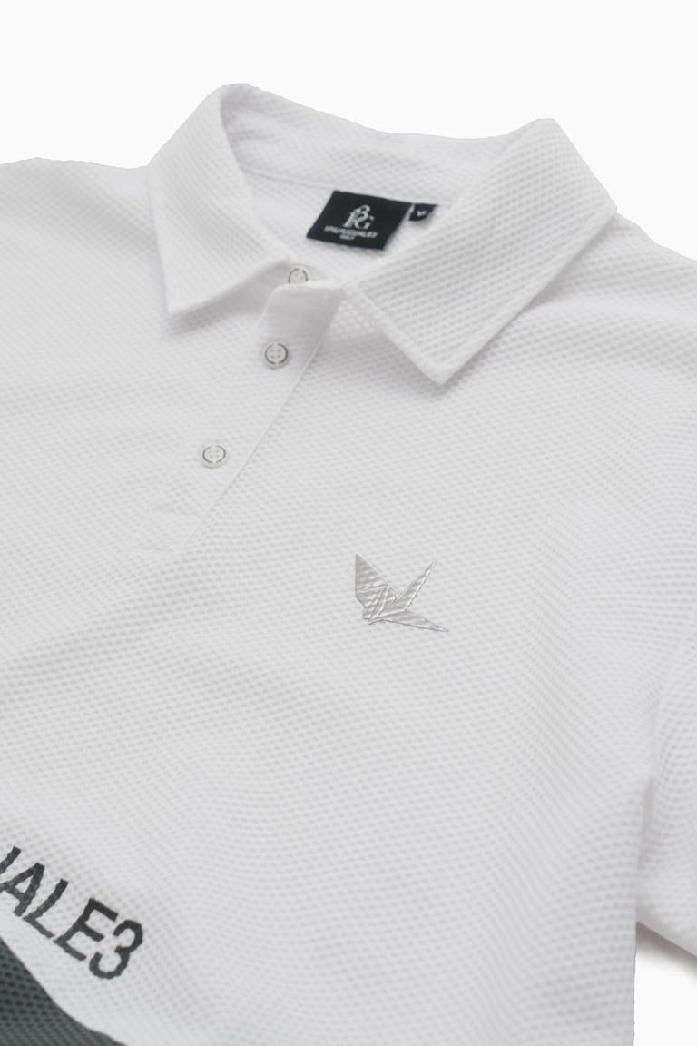 S/S POLO DIAGONAL SWITCH［WHITE］ | VATOMCE | 1PIU1UGUALE3正規店