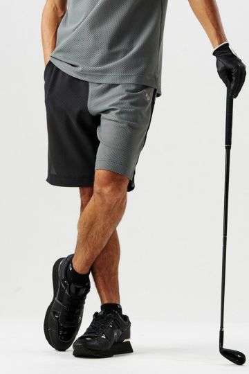 KNIT SHORTS JAQURED LOGO［YELLOW］ | VATOMCE | 1PIU1UGUALE3