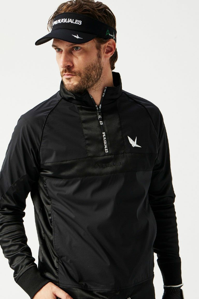 1PIU1UGUALE3 ADP GOLF ジャケット ADP PLAYERS WINDBREAKER［BLACK/D.GRAY］ | VATOMCE