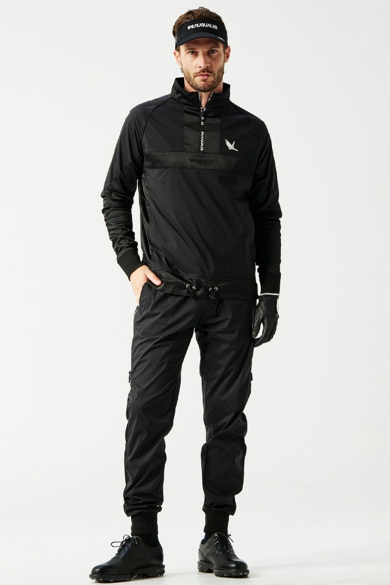 メンズウェア 1PIU1UGUALE3 GOLF Wind Breaker ADP PLAYERS WINDBREAKER［BLACK/D.GRAY］ | VATOMCE