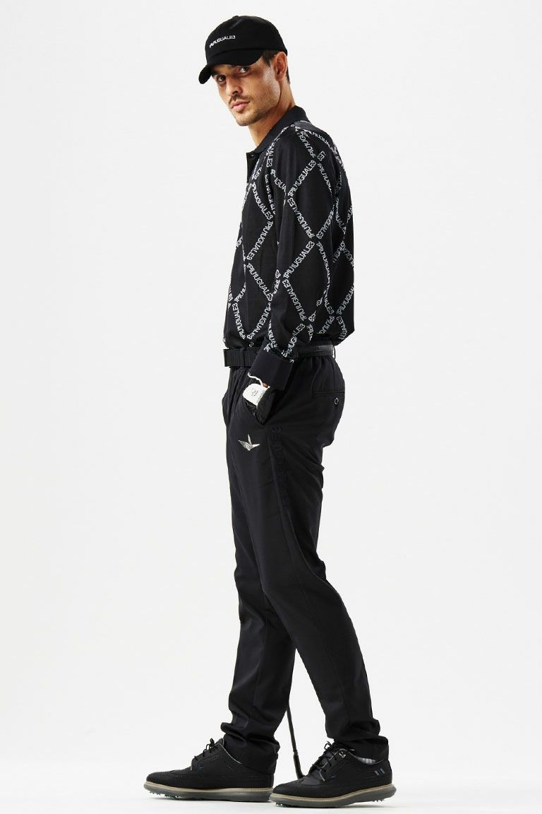 113 GOLF ARGYLE LOGO L/S POLO × HIROKUNI TOGA Vol.11［BLACK