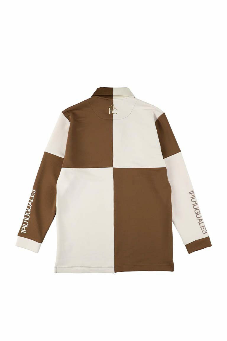 1piu1uguale3 GOLF ペイズリー 総柄　ポロシャツ　メンズ　L V 1PIU1UGUALE3 GOLF - ウノピゥウノウグァーレトレ 【メンズ