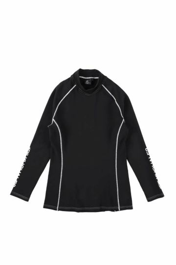 1piu1uguale3 スウェット |MA003-ST01-99 1PIU1UGUALE3 SPORT MIKURU ASAKURA  DIAGONAL ZIP RIB PT [BLACK]